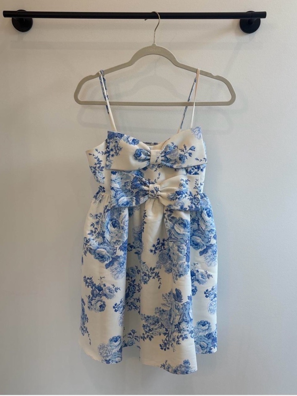 Sachin and Babi Sloane double bow taffeta mini dress